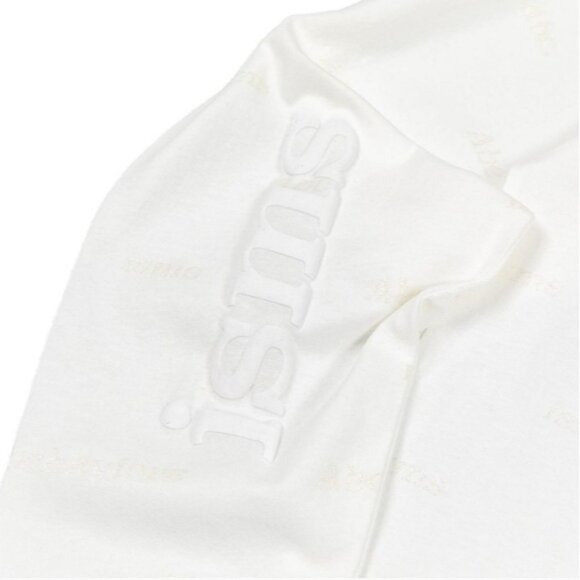 HTF NEW ADVISORY BOARD CRYSTALS Abc Crew Neck Long Sleeve Glitter-Print Tshirt - Picture 4 of 16